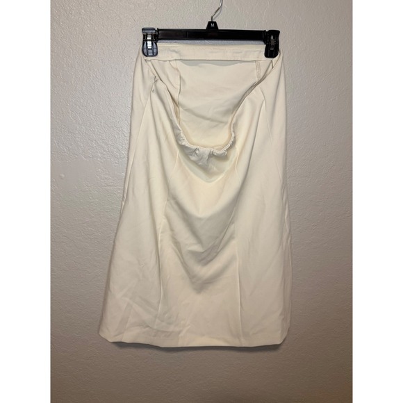 A New Day Women's Cream Strapless Mini Dress Party Cocktail Size 12 - Picture 4 of 6